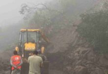 Photo of ऋषिकेश गंगोत्री हाईवे के पास नरेंद्रनगर बगड़धार में भूस्खलन